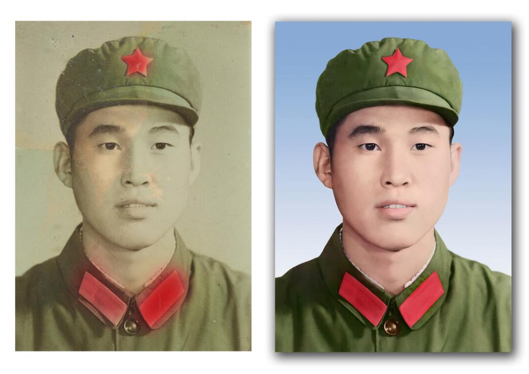黄圃镇破损照片修复-18
